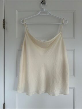 Addition Elle Draped Cowl Neck Camisole in Cream